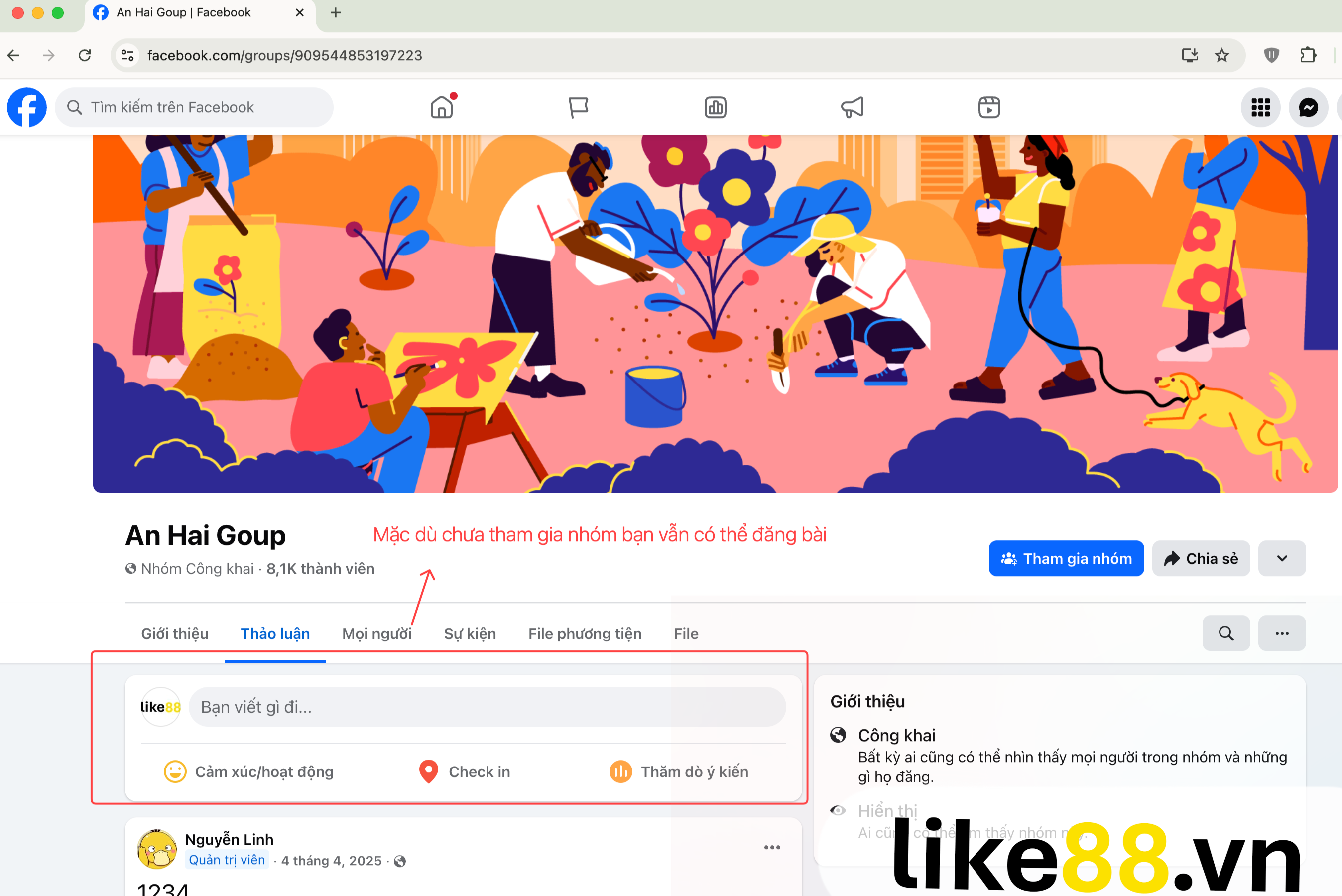 Phan biet group Facebook thuong va group beta