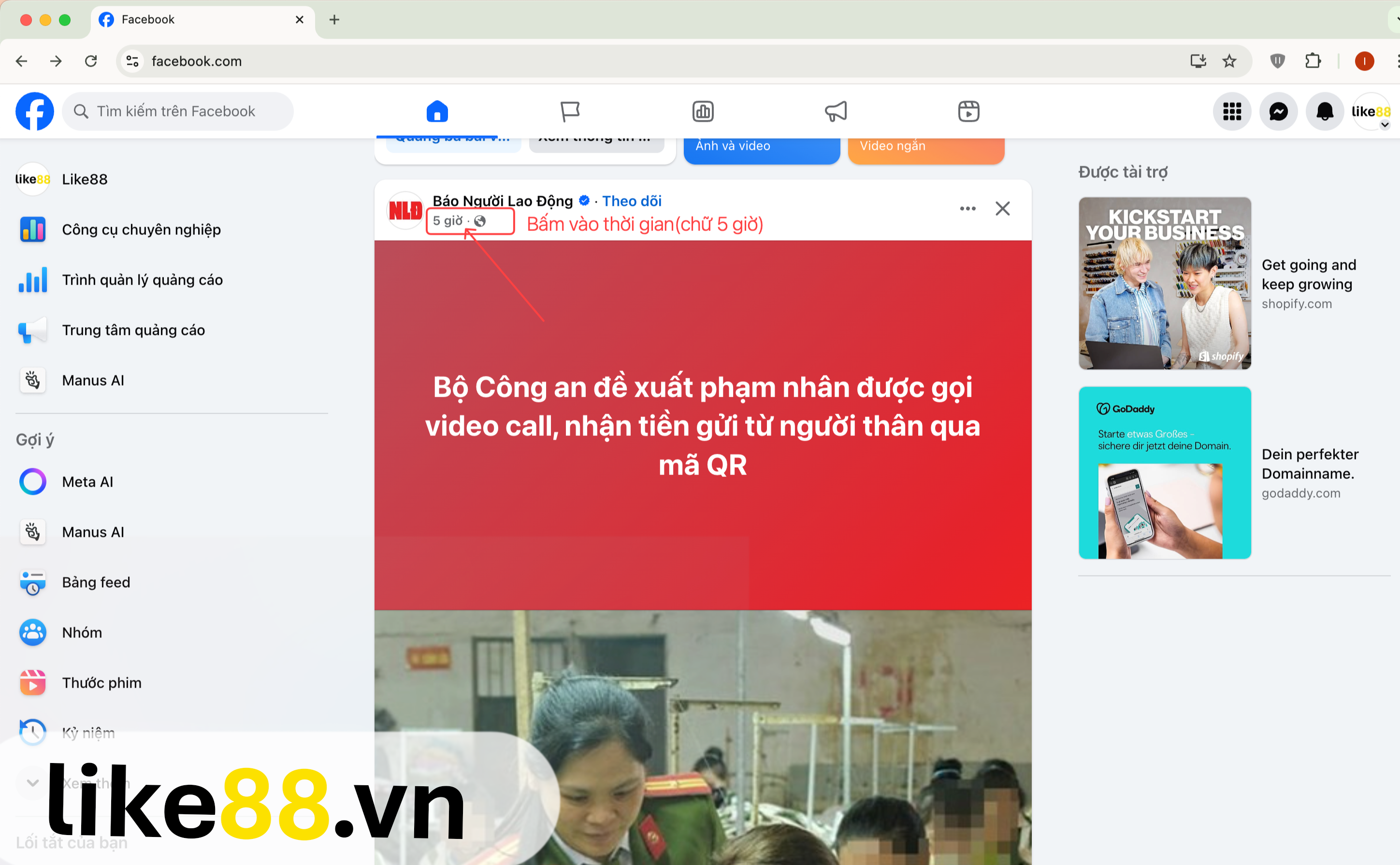 Hướng dẫn lấy link bài viết Facebook