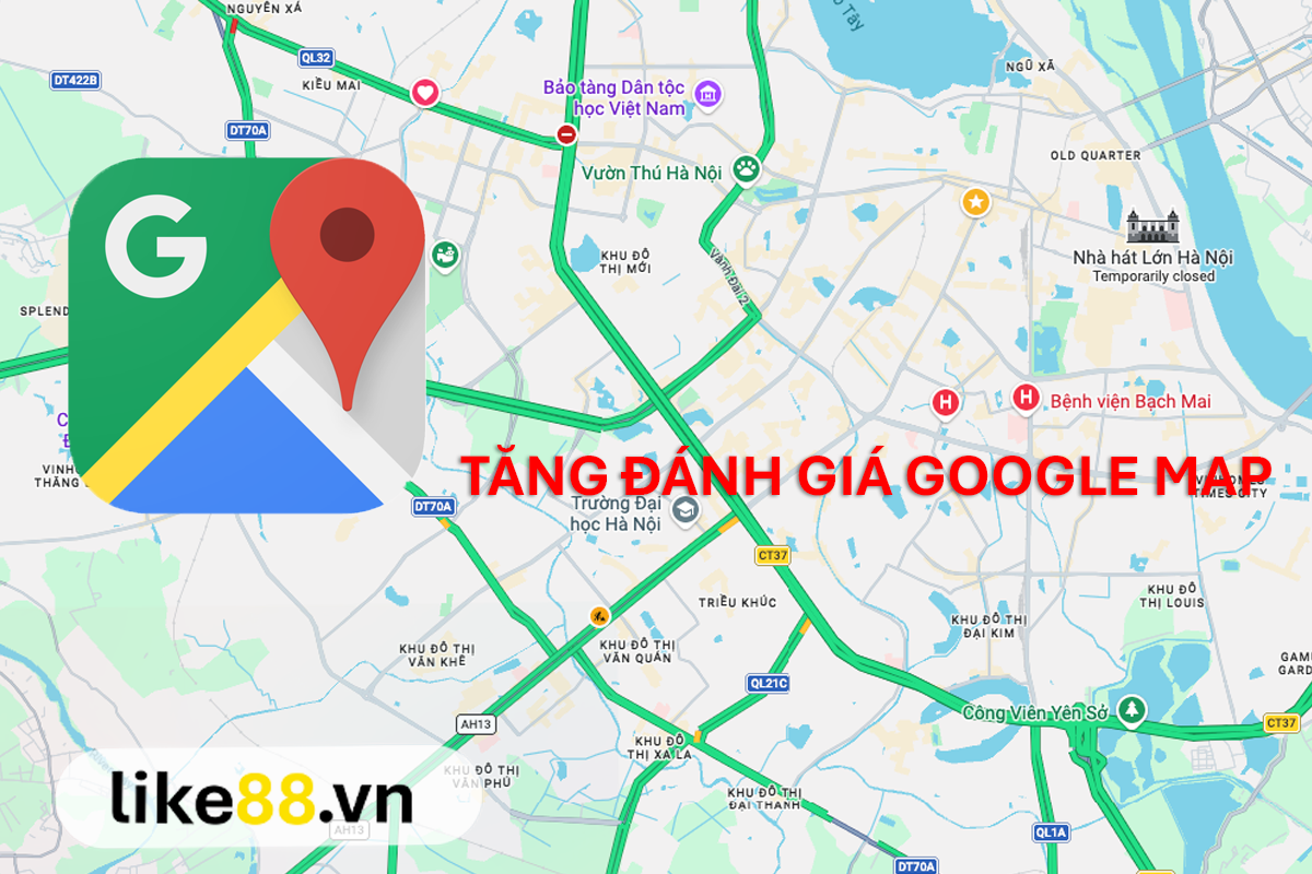 Dịch vụ tăng đánh giá Google Map tại Like88