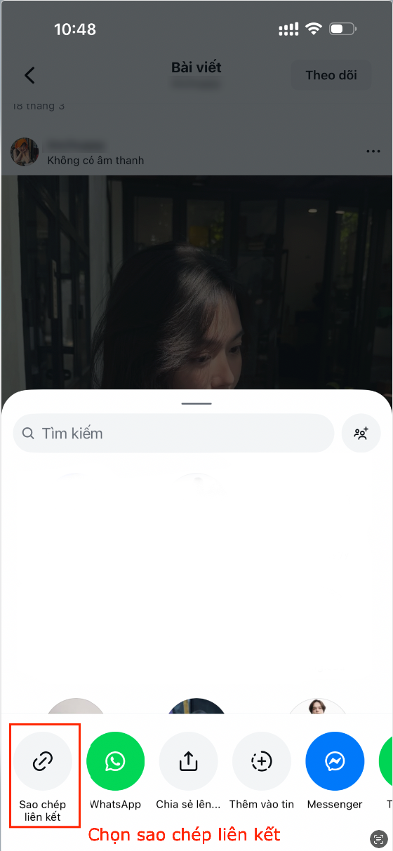 Hướng dẫn lấy link Instagram trên điện thoại 2