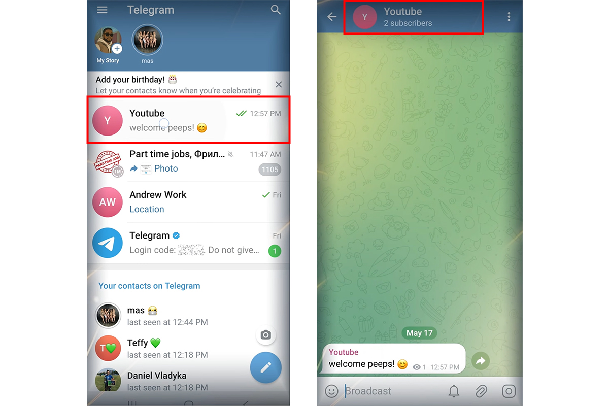 Hướng dẫn lấy link Telegram