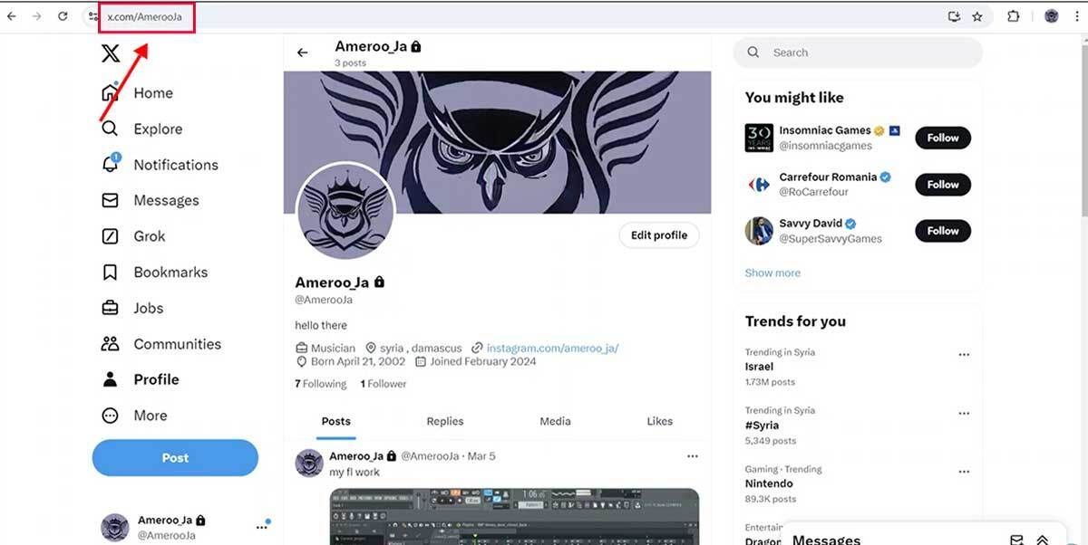 Hướng dẫn lấy link X Twitter