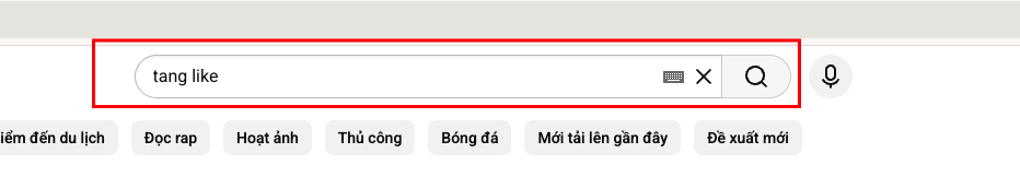 Bước 1 tìm kiếm video YouTube trên máy tính